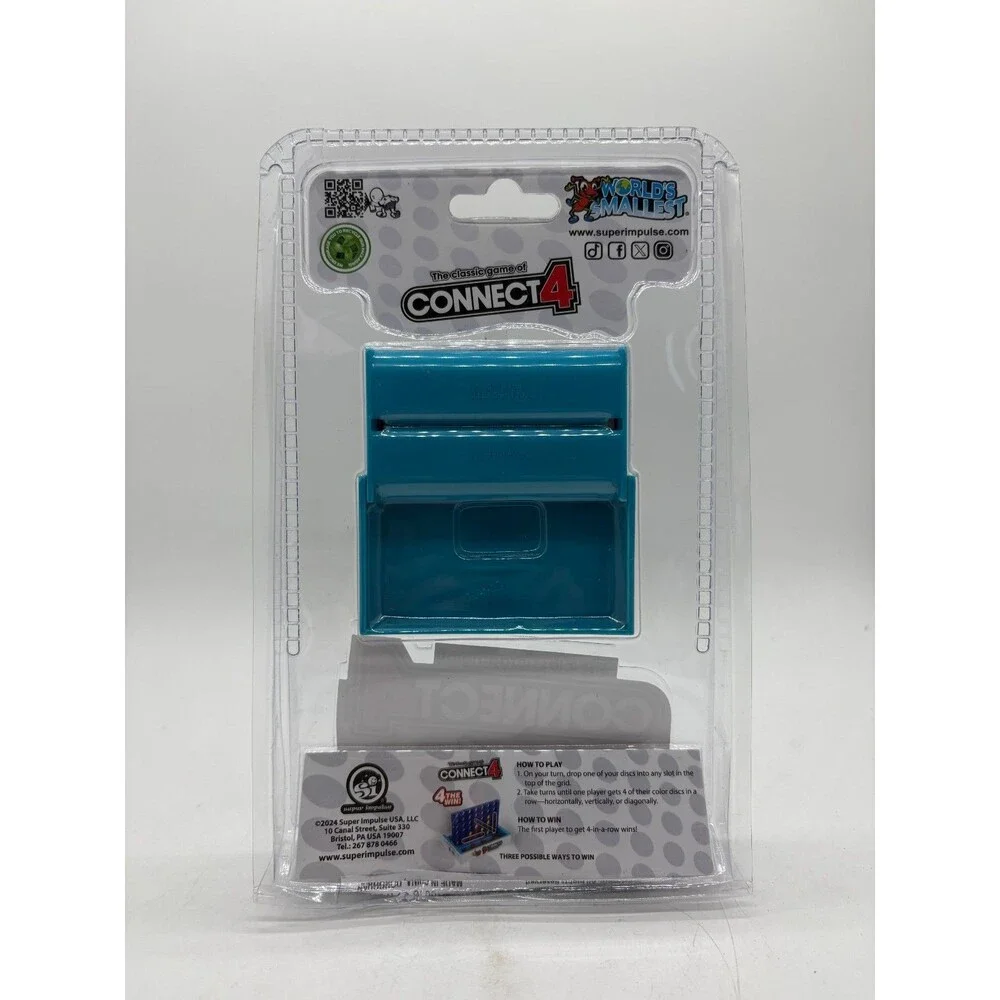 World's Smallest Connect 4 Miniature Edition Travel Size Board Games New